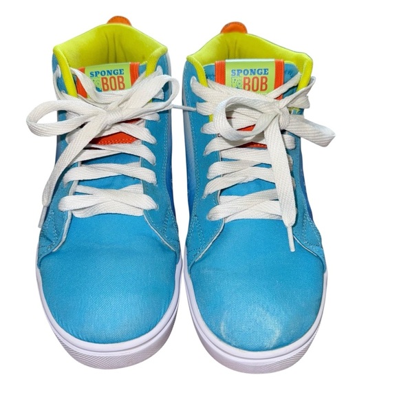 Heelys Spongebob SquarePants "CHILLIN'" Racer Mid Top Skate Shoes Men’s SZ 7 - Picture 3 of 10